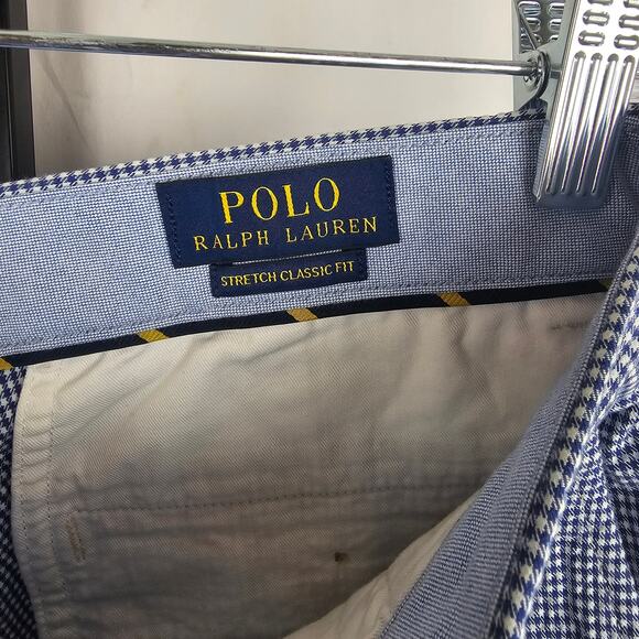 Polo Ralph Lauren Classic Fit Houndstooth Shorts 31 Stretch Cotton Modern - Picture 3 of 6